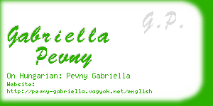 gabriella pevny business card